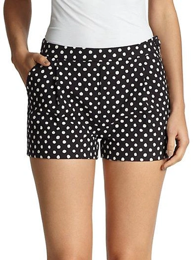 Band Of Outsiders Dot-print Shorts In Black