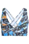 BODYISM Printed stretch sports bra,US 4772211930093818