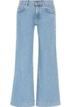 M.I.H. JEANS WOMAN TOPANGA MID-RISE WIDE-LEG JEANS LIGHT DENIM,US 110842751663553