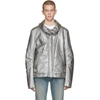 HELMUT LANG HELMUT LANG SILVER RE-EDITION ASTRO MOTO JACKET,H07RM401
