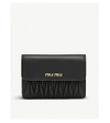 MIU MIU Quilted nappa-leather wallet