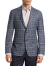 SAKS FIFTH AVENUE COLLECTION BY SAMUELSOHN Wool Plaid Jacket