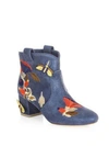 LAURENCE DACADE Belen Bagatelle Embroidered Leather Booties