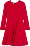 MARNI WOMAN SILK AND WOOL-BLEND DRESS RED,US 110842751699350