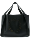 Stella Mccartney Stella Logo Tote Bag In Black