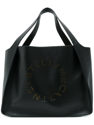 Stella Mccartney Stella Logo Tote Bag In Black