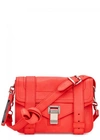 PROENZA SCHOULER PS1 MINI CORAL LEATHER SATCHEL