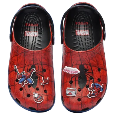 Crocs Spider-man Classic Clogs In Red
