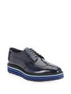 PRADA Brogue Creeper Leather Sneakers