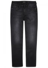 7 FOR ALL MANKIND SLIMMY LUXE PERFORMANCE BLACK JEANS