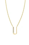 Lana Get Personal Initial Pendant Necklace With Diamonds In A