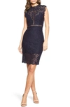 BARDOT LACE SHEATH COCKTAIL DRESS,39428DB