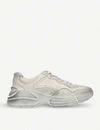 GUCCI GUCCI MENS WHITE RHYTON DISTRESSED LEATHER RUNNING TRAINERS, SIZE: EUR 45 / 11 UK MEN,5120-10004-1527210109