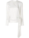 STELLA MCCARTNEY side tie blouse,496038SKA1112543658