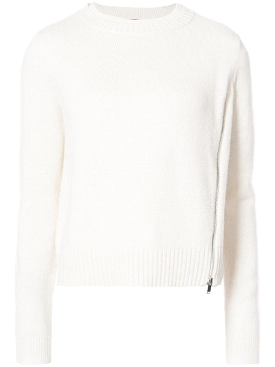 Proenza Schouler Wool, Silk And Cashmere Sweater In Off White