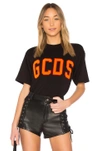 GCDS LOGO FLOCK 图案T恤,FW18M020040