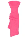 PACO RABANNE pink long jersey dress,18PJR0708VI0001