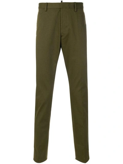 Dsquared2 Green Hockney Trousers In Green