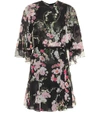 GIAMBATTISTA VALLI FLORAL-PRINTED SILK DRESS,P00297185