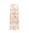 GIAMBATTISTA VALLI FLORAL-PRINTED SILK SKIRT,P00297174