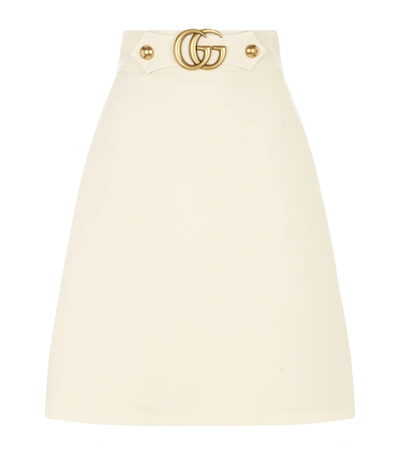 Gucci A-line Skirt In White
