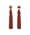 LIZZIE FORTUNATO Gold Sienna Luxe Tassel Earrings,210000022910