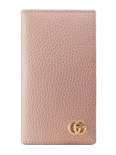 Gucci Gg Marmont Iphone 7/8 Wallet Case In Pink Leather