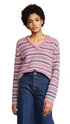 MARC JACOBS LONG SLEEVE V NECK SWEATER