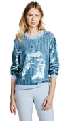 MARC JACOBS SEQUIN CREW NECK SWEATER