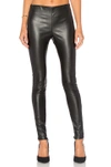Velvet By Graham & Spencer Berdine Faux Leather Leggings In Black