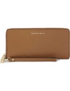Michael Michael Kors Wallet - Jet Set Travel Continental Saffiano In Black