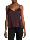 L AGENCE Jane Silk Spaghetti Strap Top