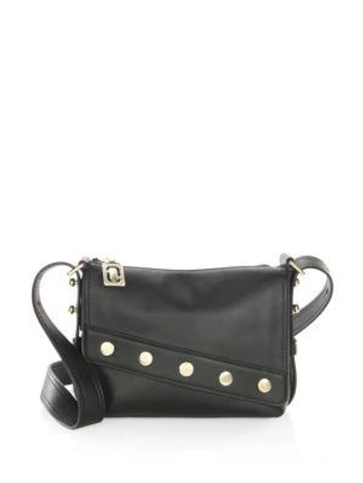 Marc By Marc Jacobs Mini Leather Downtown Messenger Bag In Black