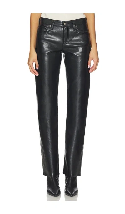 Agolde Kick Boot Recycled Leather-blend Flared Pants In Multi
