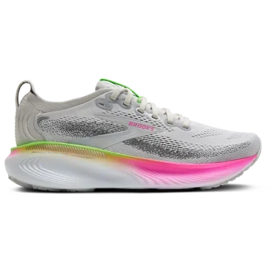 Brooks Womens  Adrenaline Gts 25 In Oyster/green/pink
