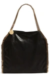 Stella Mccartney Falabella Fold-over Tote Bag In Black