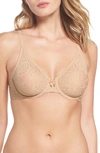 Wacoal Halo Lace Convertible Underwire Bra In Sand
