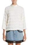 MARC JACOBS SCALLOPED FRINGE TOP,M4007198