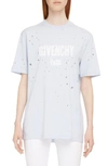 GIVENCHY DESTROYED LOGO TEE,BW700D3015