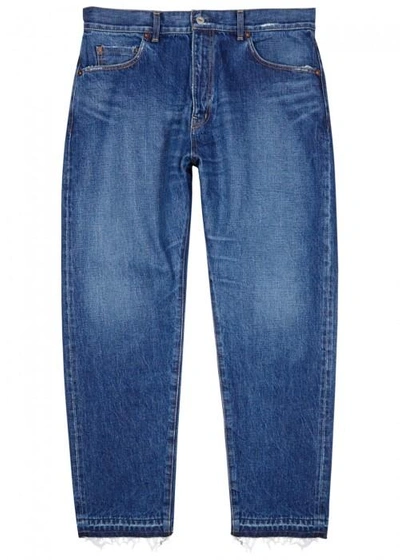 Beams Japan Blue Cropped Jeans In Denim
