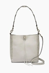 REBECCA MINKOFF Putty White Small Darren Feed Bag with Studs | Rebecca Minkoff