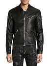 DIESEL BLACK GOLD Lionel Leather Jacket,0400095848366