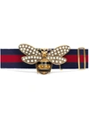 GUCCI WEB BELT WITH BEE,453277HGW2T12562344