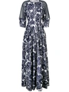 TALBOT RUNHOF FLORAL COUPÉ GOWN,PONENT1BD3112358758