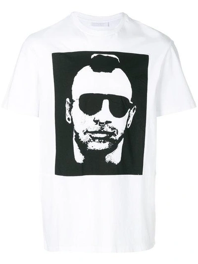 Neil Barrett Graphic Print T In White