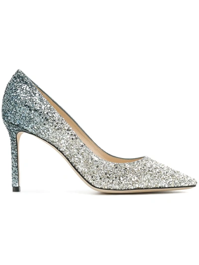 Jimmy Choo Romy 85 Pumps In Metallic