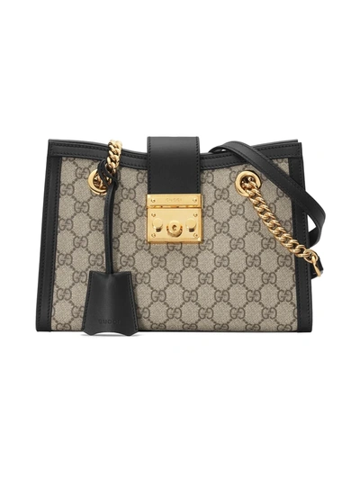 Gucci Padlock Small Gg Shoulder Bag In Neutrals