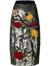 ALICE AND OLIVIA sequined skirt,CC709E3730912521875