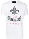 DSQUARED2 Bro Scouts crest print T-shirt,S74GD0369S2250712468693