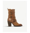 STEVE MADDEN WEN SM LEATHER BUCKLE BOOTS